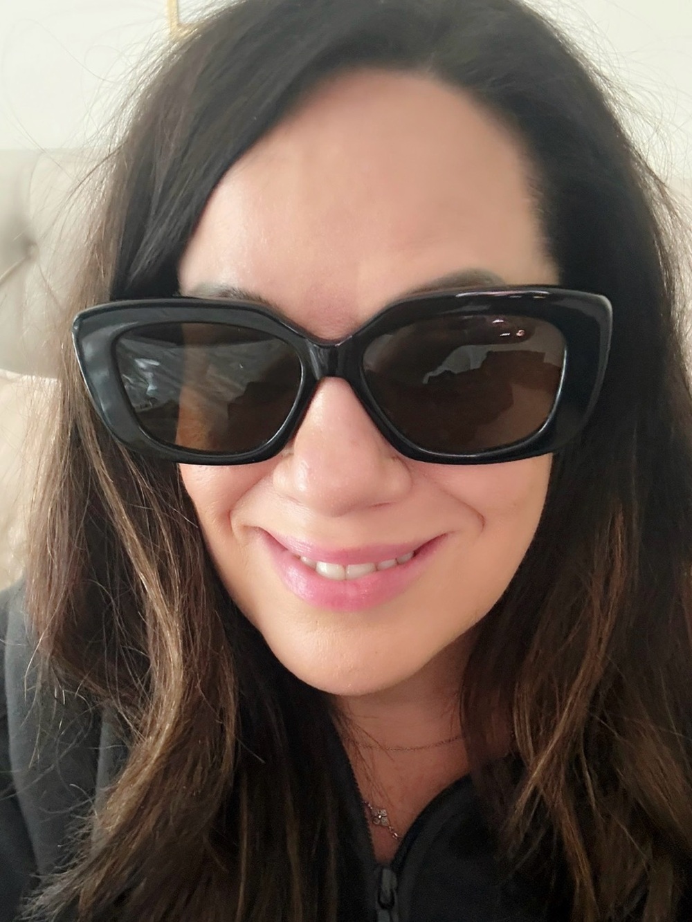 Celine Black Oversized Square Frame Sunglasses - Picture 9 of 9